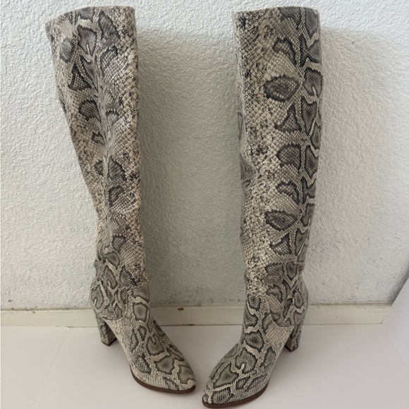 Express Snake Print Over the Knee Boots Size 7 - Picture 4 of 10
